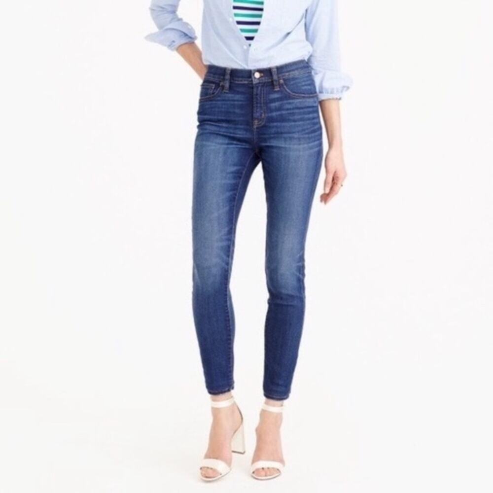 J. Crew Lookout High Rise Skinny Jean Womens 27 Blue Medium Wash Classic Preppy